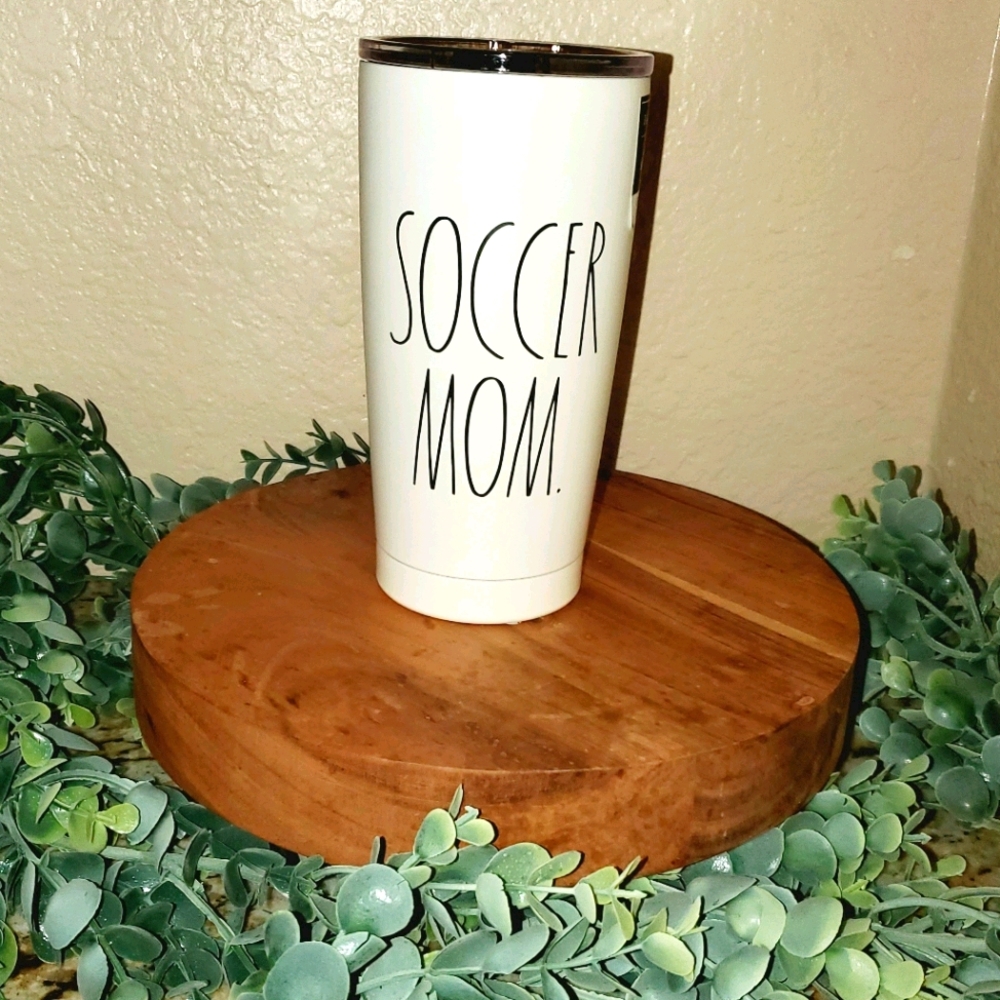 Rae dunn soccer mom tumbler cup